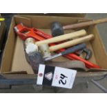 Pipe Wrench, Strap Wrench and Mallots (SOLD AS-IS - NO WARRANTY)