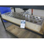 40-Taper Tooling Rack (SOLD AS-IS - NO WARRANTY)