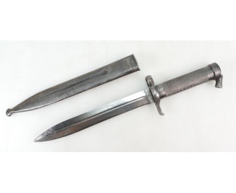 World War II M96 Swedish Mauser Bayonet with scabbard, length of bayonet 35cm, condition report, in good condition only sligh