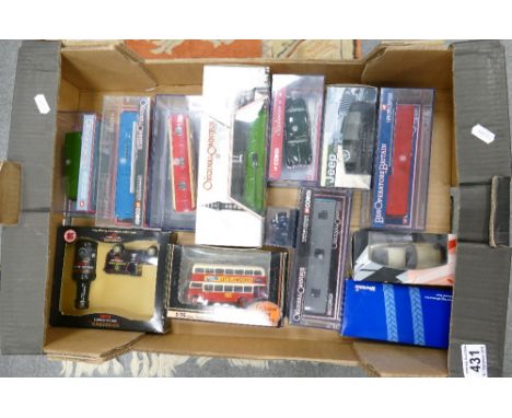 A collection of boxed Corgi vehicles together with other similar boxed items