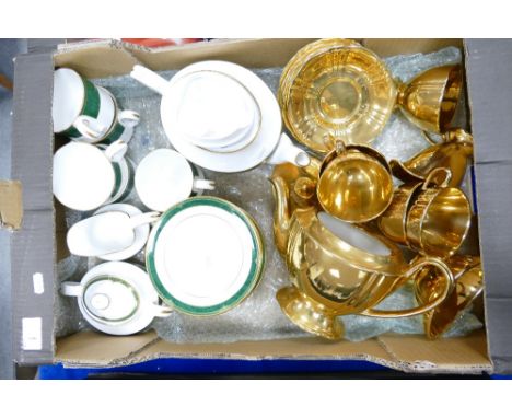 A Spode Chardonnay Tea set and Royal Winton Gilded part tea set(32) 