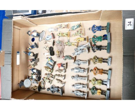 A collection of Del Prado, Tradition, and Corgi metal soldiers including German Officers, Chiefs of Staff, etc. 