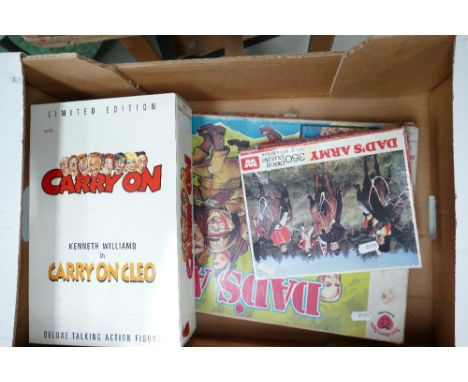 A mixed collection of items to include - early Strawberry Fair Dads Army branded board game, similar 350 piece jigsaw puzzel 
