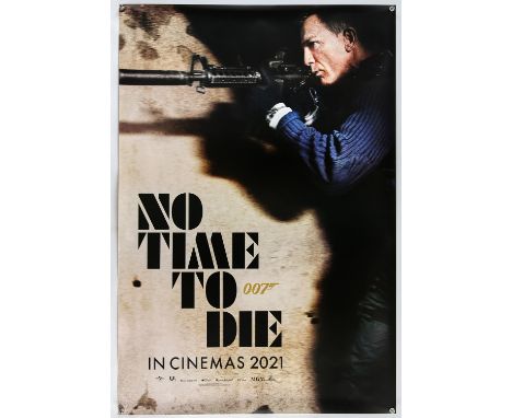 James Bond No Time To Die (2021), US 1 Sheet, teaser, 40 x 27 inches, rolled, double sided Director Cary Joji Fukunaga StarsD