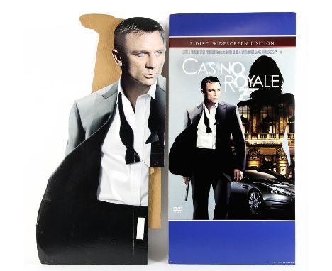 James Bond Casino Royale (2006) Standees and Display Cards  Casino Royale DVD Display Card, 18 x 36 inches, (1); Casino Royal