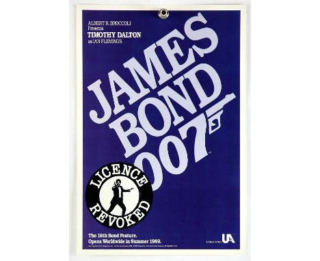 James Bond Licence To Kill (AKA Licence Revoked) (1989), British Trade Ad for the 16th Bond feature, 11.5 x 8 inches, short s