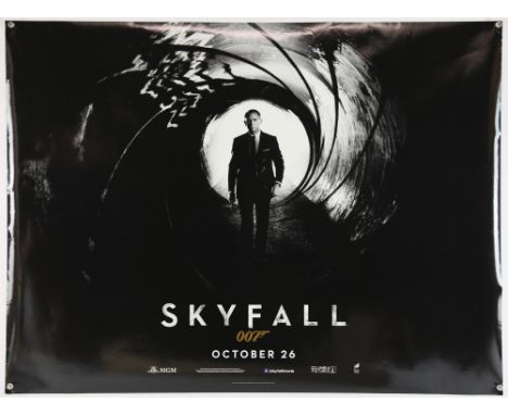 James Bond Skyfall (2012), British Quad, Teaser, 40 x 30 inches, rolled, double sided Director Sam Mendes Stars Daniel Craig,