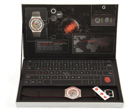 James Bond 'Q' Swatch Merchandise  Part of the SWATCH X 007 TRIBUTE COLLECTION, the seventh timepiece in the 007 collection w
