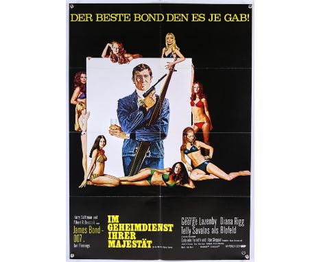 James Bond: On Her Majestys Secret Service (Im Geheimdienst Ihrer Majestat) (1969) two German A1 format posters, starring Geo