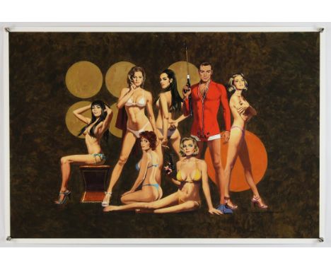 James Bond Bond Girls (2021), Limited Edition Giclée Print, signed by Paul Mann, Numbered 138/200, 31 x 21 inches, flat, Paul