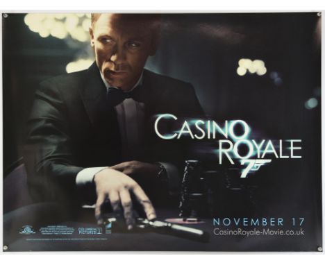 James Bond Casino Royale (2006), British Quad, Teaser, 40 x 30 inches, rolled, double sided Director Martin Campbell Stars Da