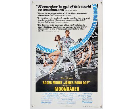 James Bond Moonraker (1979), US 1 Sheet, Review Style, 41 x 27 inches, folded, NSS 790012 Director Lewis Gilbert Stars Roger 