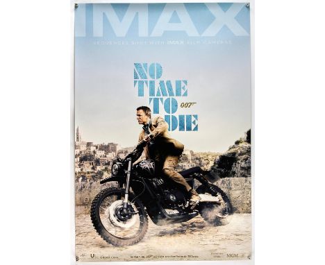 James Bond No Time To Die (2021), US 1 Sheet, Advance, IMAX, 40 x 27 inches, rolled, double sided Director Cary Joji Fukunaga