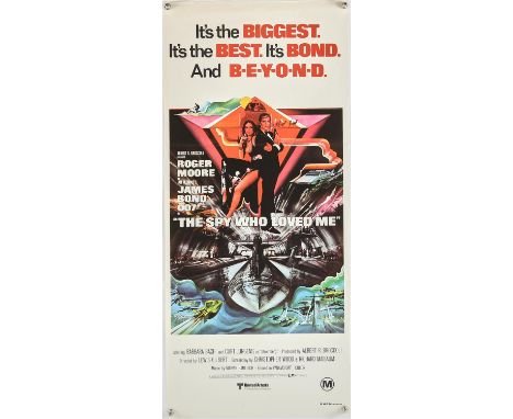 James Bond The Spy Who Loved Me (1977), Australian Daybill, 30 x 13 inches, folded, Bob Peak artworkDirector Lewis Gilbert St