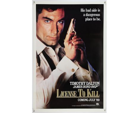 James Bond License To Kill (1989), US 1 Sheet, Advance, 41 x 27 inches, rolled Director John Glen Stars Timothy Dalton, Rober