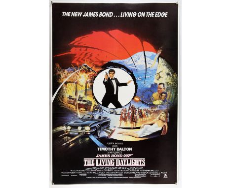 James Bond The Living Daylights (1987), International 1 Sheet, 40 x 27 inches, linen backed, flat, 40.25 x 28 inches on linen