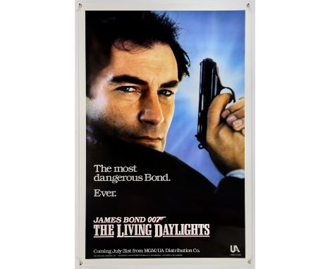 James Bond The Living Daylights (1987), US 1 Sheet, advance, 41 x 27 inches, rolled Director John Glen  Stars Timothy Dalton,