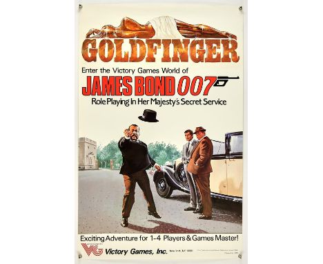 James Bond Goldfinger (1964), US Board Game Poster, 34 x 22 inches, rolled, Victory Games Inc 1983 Director Guy Hamilton Star