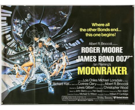 James Bond Moonraker (1979), British Quad, 40 x 30 inches, was folded now rolled, printed by Lonsdale & Bartholemew, Daniel G