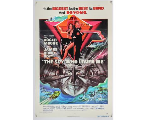 James Bond The Spy Who Loved Me (1977), US 1 Sheet, 41 x 27 inches, folded, NSS 77/42, Bob Peak artwork Director Lewis Gilber