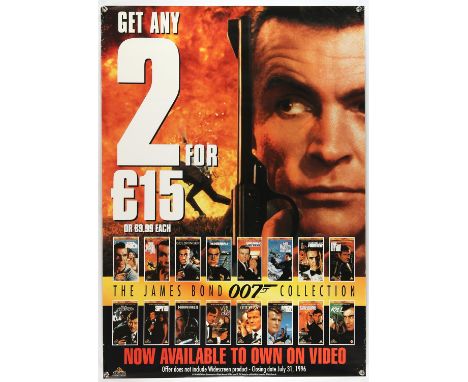 James Bond Music & Video Posters  The Best of James Bond Album poster, featuring the image as on the new CD, double sided, ro