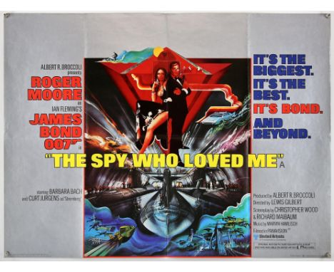James Bond The Spy Who Loved Me (1977), British Quad, 40 x 30 inches, folded, printed by Lonsdale and Bartholomew, Bob Peak a