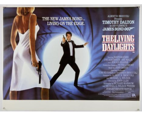 James Bond The Living Daylights (1987), British Quad, 40 x 30 inches, linen backed, flat, 40.5 x 30.5 inches on linen backing