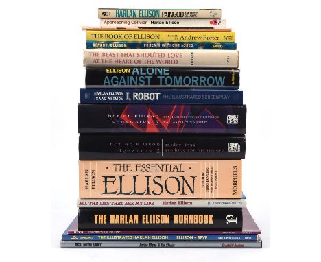 ELLISON (Harlan). sixteen books, mostly first US. editions, two of which are Signed by the author - includes, Alone Against T