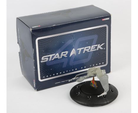 Star Trek Corgi 40 years celebration Klingon Bird of Prey model. Condition Report:  Model like new, light wear to box. 