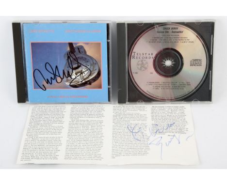Autographs: A pair of Signed CDs  includes, Dire Straits Brothers In Arms (1985) Signed on the front cover of the insert book