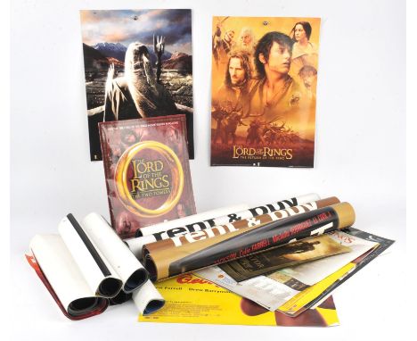Lord of the Rings - Collection of posters for video and cinema use. 