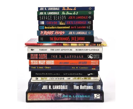 LANSDALE (Joe).  A group of nineteen first edition hardback and paperback books, eight of which are Signed - includes, Blood 