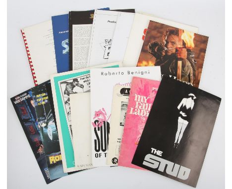 A collection of 20+ press books, programmes, campaign and promotional brochures  includes, The Dirty Dozen, My Fair Lady, The