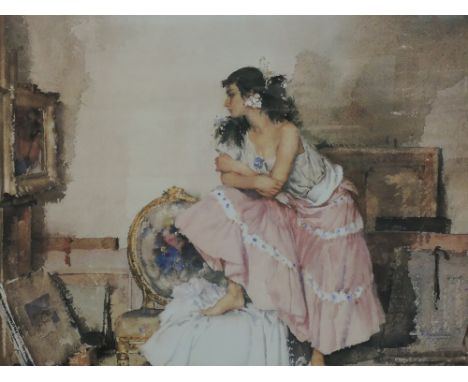 A Limited Edition print after William Russell Flint, Artists Muse