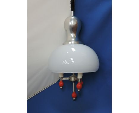 A 1960's ceiling light of stylized design