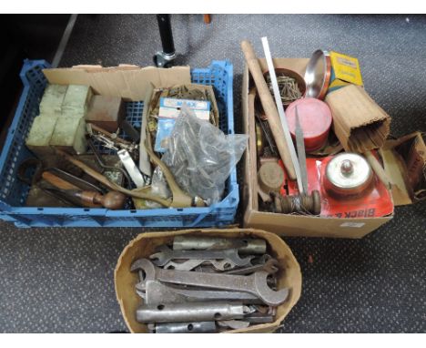 A selection of vintage tools etc