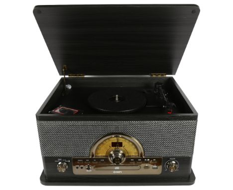 ION - a 7-in-1 combo retro LP record player, also plays compacts discs and has a radio function 