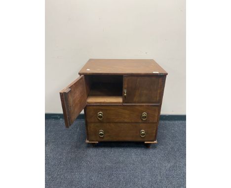 A George III mahogany commode chest 