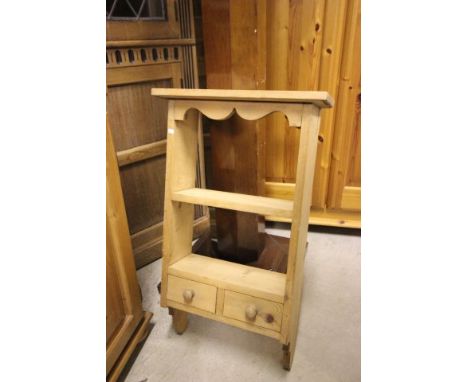 Pine Hanging Shelf with two drawers 27x16 inches approx