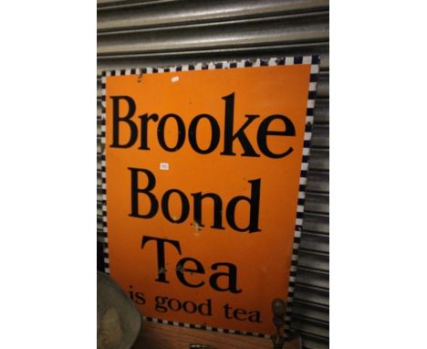 Enamel Advertising Sign 'Brooke Bond Tea is good tea'