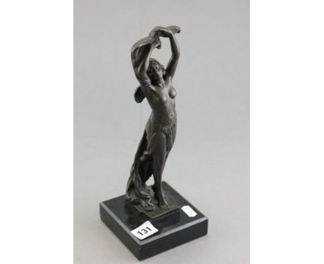 Bronze Art Deco Style Erotic Lady signed Noce
