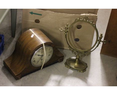 W J Benson 1930's Mahogany Mantle Clock and a Black Forest Cuckoo Clock