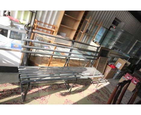 Galvanized Garden Bench (210cm long)