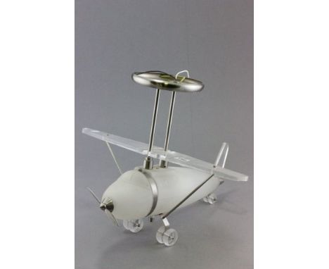 Searchlight Product Opaque Glass and Clear Plastic Ceiling Light in the form of a Plane