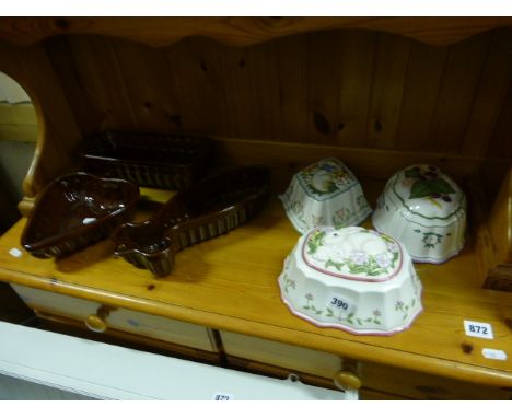 Group of Ceramic Jelly and Tureen Moulds