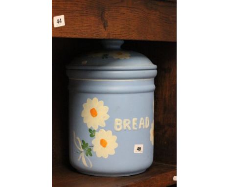 Painted Ceramic Bread Bin