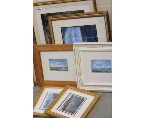 Collection of Pictures including Two Rob Hendry Oils, Two Diana Crafter Oil Seascapes, Pair of Allan B Hayman Signed Fishing 