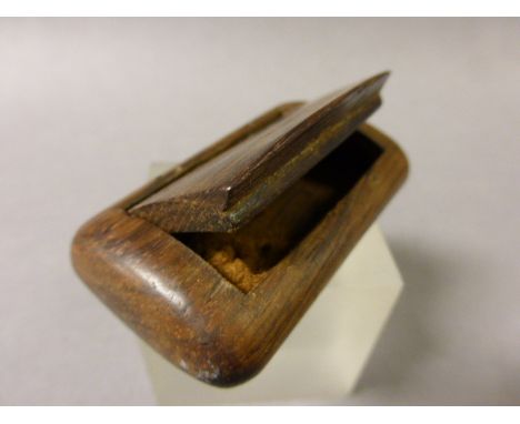 Georgian Wooden Snuff Box with snuff
