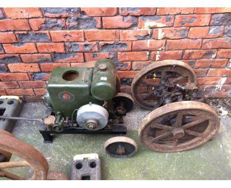 A small Ruston and Hornsby engine and another part engine