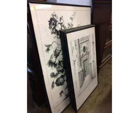 A quantity of Architectural prints